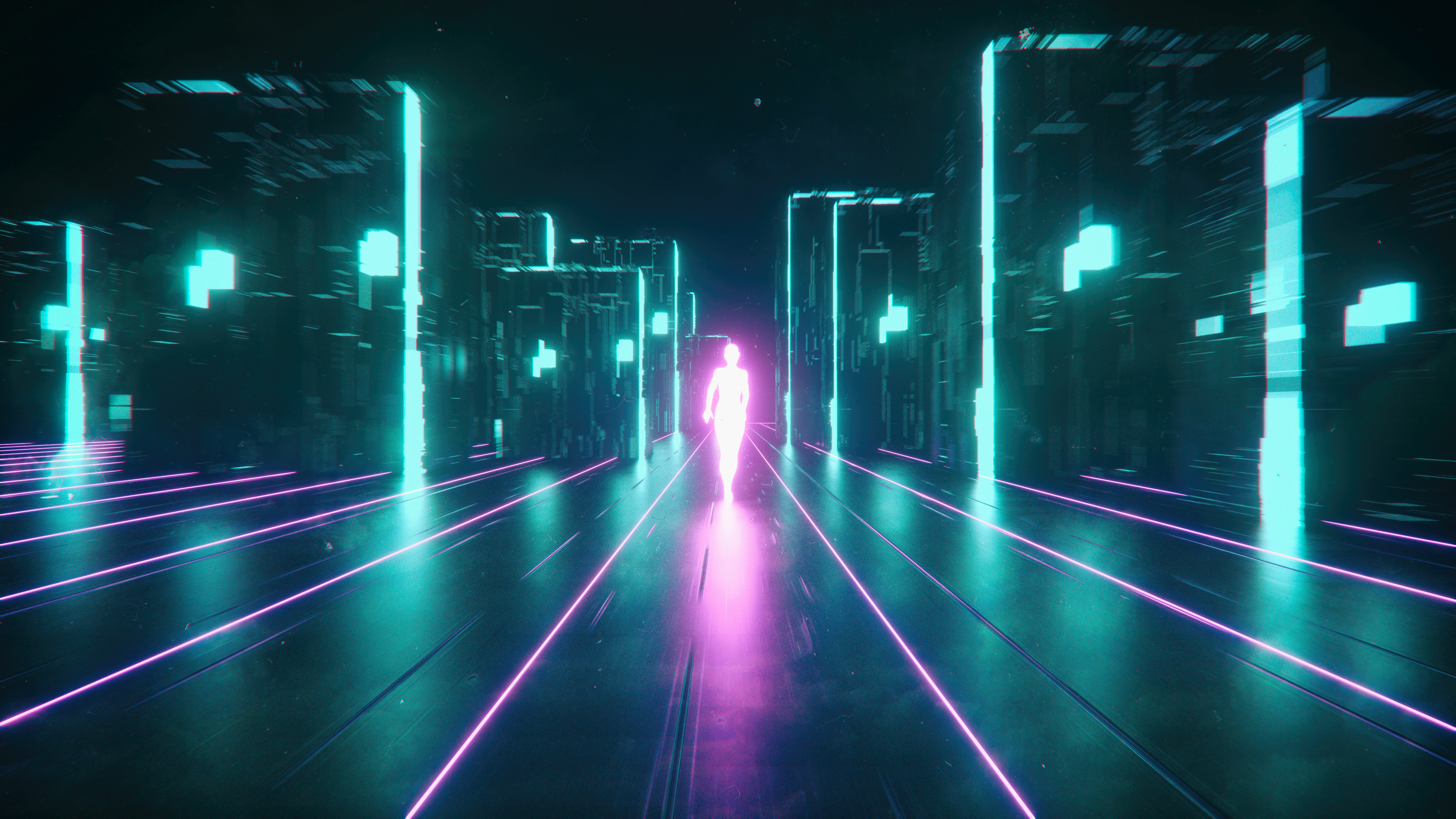 This meme is a still image of a character from the 2008 film "Tron: Legacy" standing in a dark, neon-lit hallway. The character, Quorra, is not present in the image, but a text overlay reads "I'm not arguing, I'm just explaining why I'm right". The image is likely being used to express a sense of confidence or superiority in a conversation.